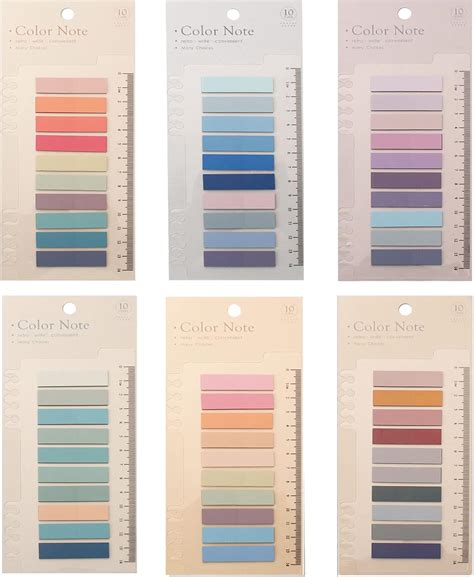 Buy Potanro Sticky Tabs 1200 Pcs Sticky Book Tabs Colorful Annotation ...