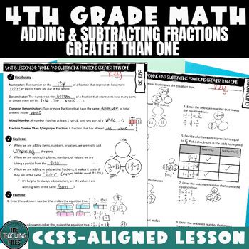 4th Grade Math Adding Fractions 的图像结果