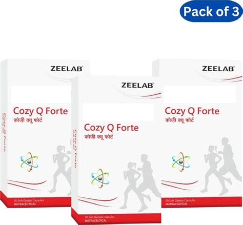 zeelab Cozy Q Forte | Co Enzyme Q-10, Lycopene, Omega 3 Fatty Acid ...