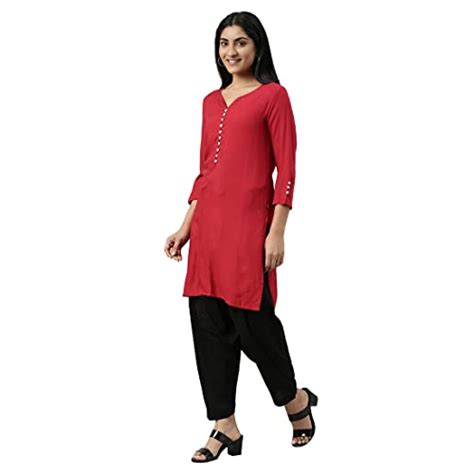 Buy GO COLORS Women's Relaxed Fit Cotton Salwar (8905344120204_Black_S ...