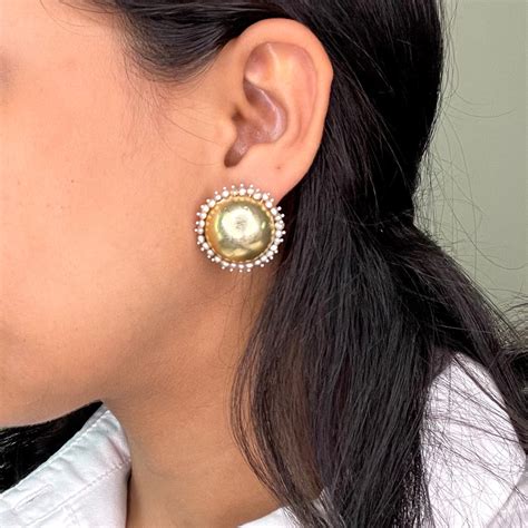 Bhuv Studs- Gold Toned | Sheetal Zaveri by Vithaldas