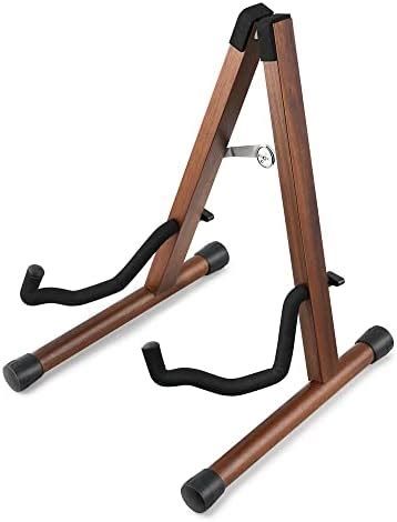 Donner Wood Guitar Stand, Acoustic Electric Wooden Guitar Floor Stand ...