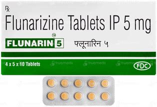 Flunarin 5 Mg Tablet 10 - Uses, Side Effects, Dosage, Price | Truemeds