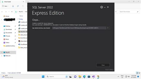 Image result for SQL Server Express 2017 Installation Error