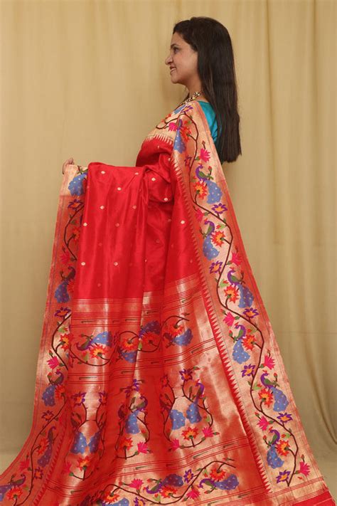Buy Authentic Paithani Sarees Online at Luxurion World