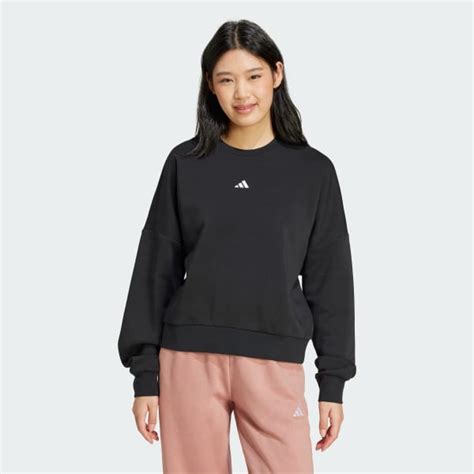 adidas Essentials Small Logo Feelcozy Sweatshirt - Black | adidas India