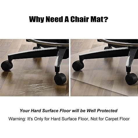 Snapklik.com : Azadx Office Chair Mat For Hardwood Floor - 30 X 48