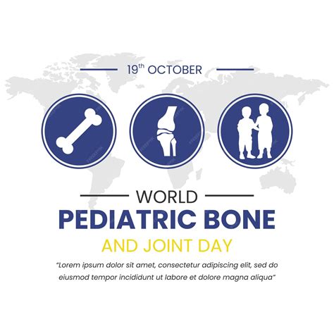 Premium Vector | Vector graphic of world pediatric bone and joint day