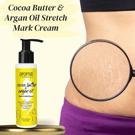 Aroma Treasures Cocoa Butter & Argan Oil Stretch Mark Cream - 100g ...