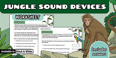IP English – Term 1 – Jungle Sound Devices – Activity Sheet