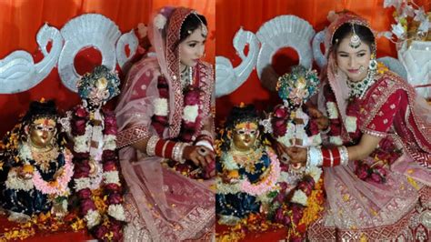 UP woman marries Lord Krishna idol in full wedding ceremony, groom ...