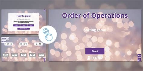 👉 Interactive Order of Operations Sorting Game | Beyond Maths