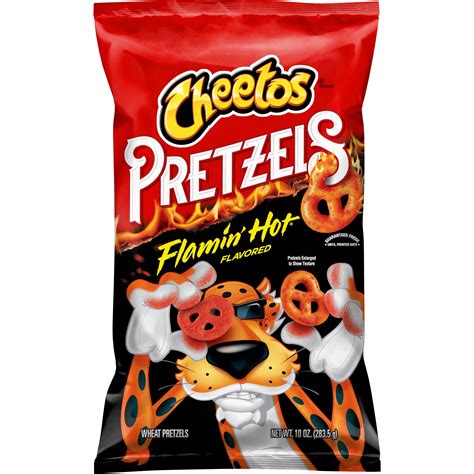 Cheetos Pretzels Flamin' Hot Pretzel Snack Chips, 10.0oz Bag - Walmart.com
