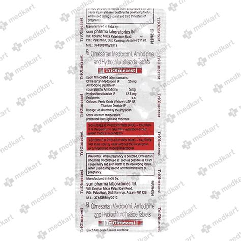 TRIOLMEZEST 20MG TABLET 10'S Price, Uses, Side Effects & Substitutes ...