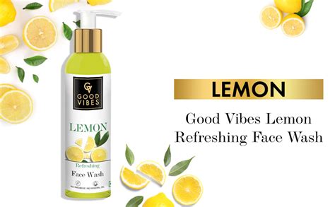 Good Vibes Lemon Face Wash - 120 ml - Cleanses & Refreshes Skin ...