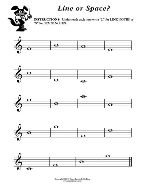 Music Theory Worksheets for Children
