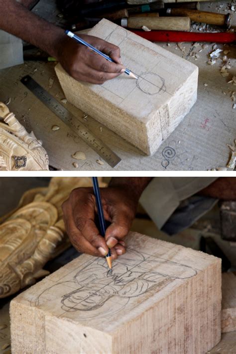 D'source Making Process | Wood and Stone Carving - Bhubaneswar, Orissa ...