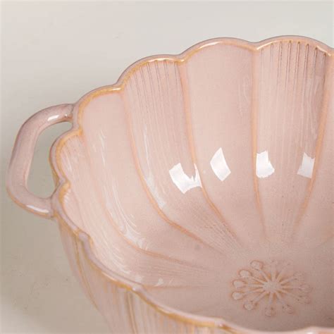 Ocean Serving Bowl with Handle Pink 600ml Online - Premium Serving Bowl ...