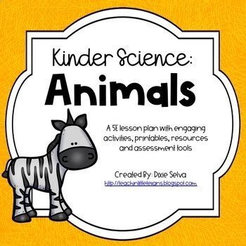 Kinder Science: Animals by Teachin Little Texans | TPT