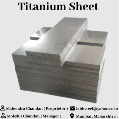 Titanium Sheet ,Plate & Coils - Grade 2 Titanium Sheet Trader ...