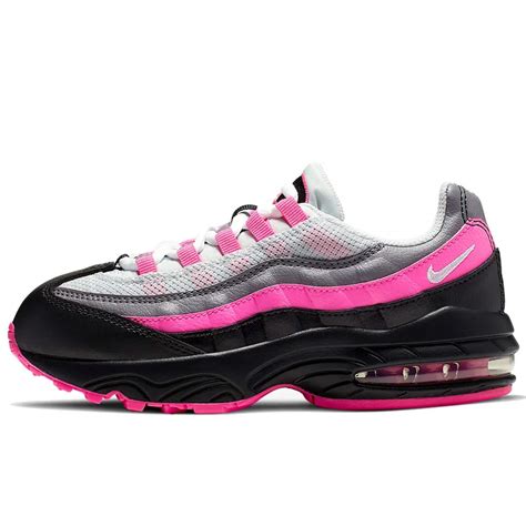 Buy Nike Kids Air Max 95 Kids Running Shoes (PS) (Black/White-Pink ...