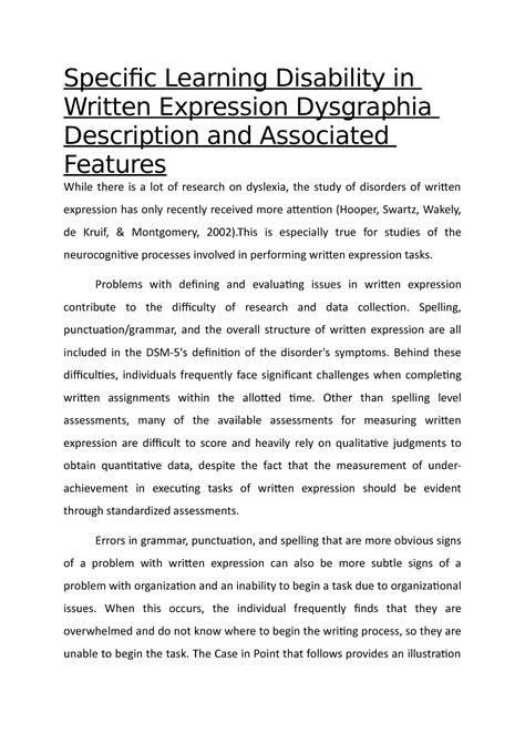 Image result for Specific Learning Disability Dysgraphia