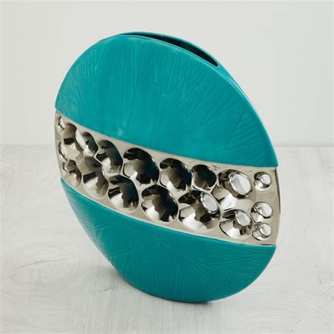 Buy Splendid Textured Vase with Circular Engraving from Home Centre at ...