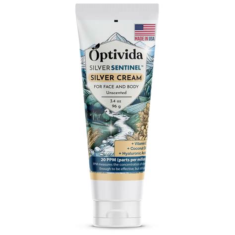 Optivida Nano Silver Skin Healing Cream Skin Healing Ointment Hydrating ...