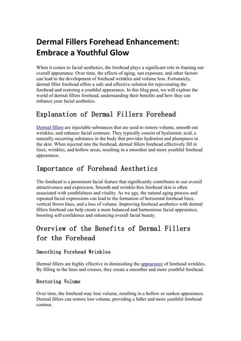 Dermal Fillers Forehead 的图像结果