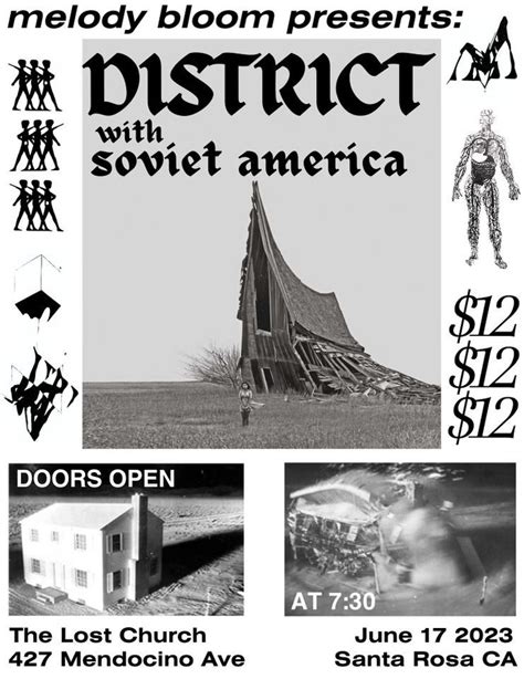 Melody Bloom presents District + Soviet America - Santa Rosa, The Lost ...
