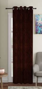 The Household 213 cm (7 ft) Velvet Room Darkening Door Curtain Single ...