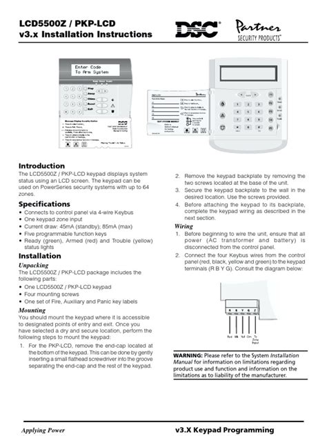 DSC LCD5500Z Programming 的图像结果