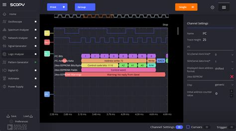 Scopy Logic Analyzer [Analog Devices Wiki]