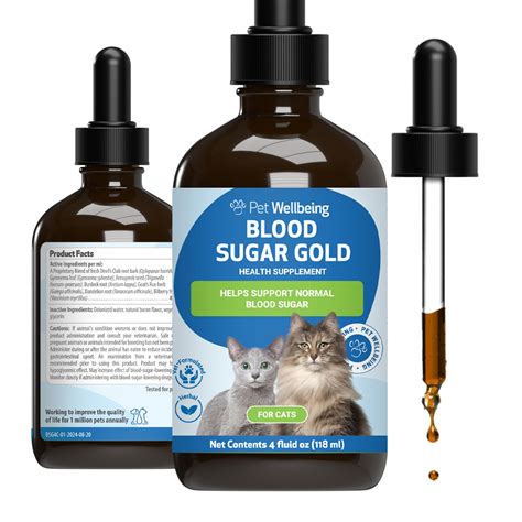 Pet Wellbeing - Blood Sugar Gold For Cats - Natural Support For Healthy ...