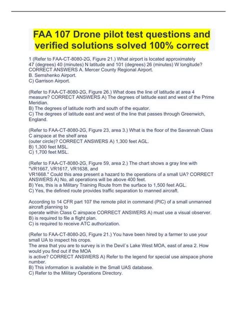 Image result for FAA Part 107 Test Questions