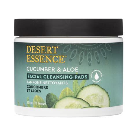 Desert Essence, Cucumber & Aloe Facial Cleansing Pads, 50 Pads – Maple ...