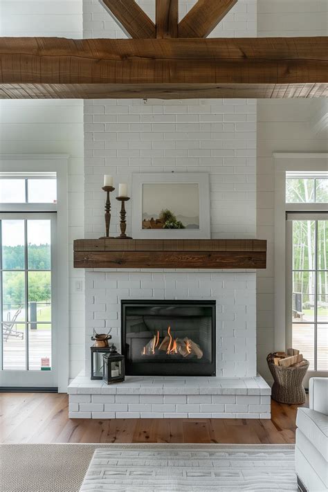 40 Cozy Farmhouse Fireplace Ideas for Warm Winter Nights | Farmhouse ...