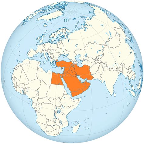 Où se trouve le Moyen-Orient