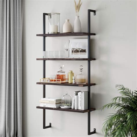 Industrial Shelves On Wall at Teressa Getty blog