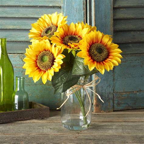Home Décor Home & Living Sunflower Vase etna.com.pe