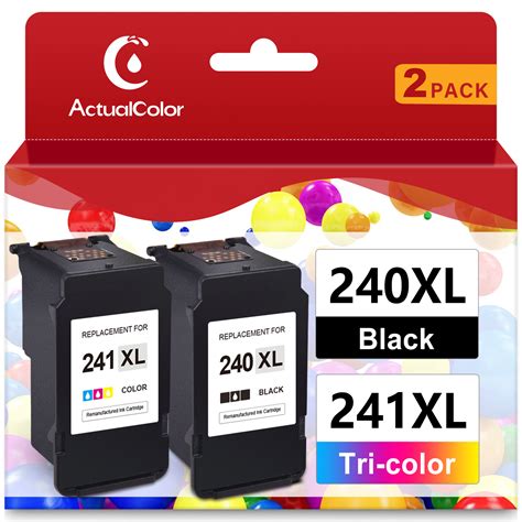240 241 Ink for Canon Ink 240 and 241 XL 240XL and 241XL 240/241 Black ...