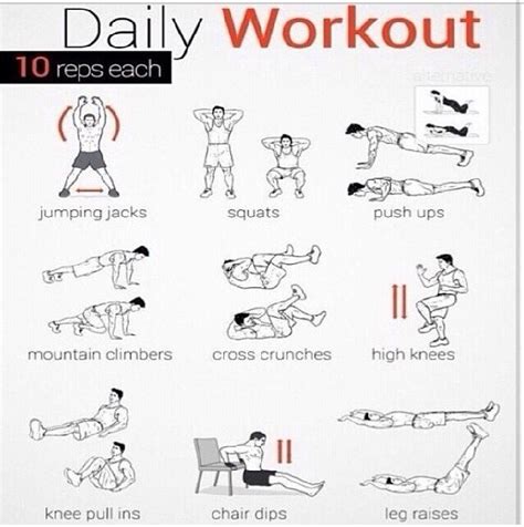 Simple Daily Workout Routine 的图像结果