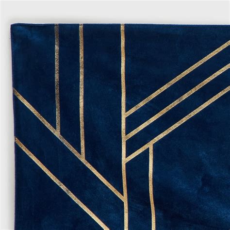 Buy Velvetica Blue Striped Cotton Table Runner - 33x180cm from Home ...