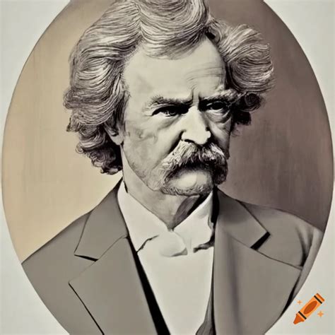 Portrait of mark twain by norman rockwell on Craiyon