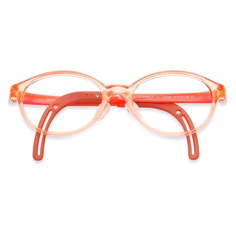 Buy Blue-Block Kids Computer Glasses: Orange Transparent Full Rim ...