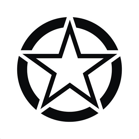 isee360 Outline Star Customized Sticker Compatible for Royal Enfield ...