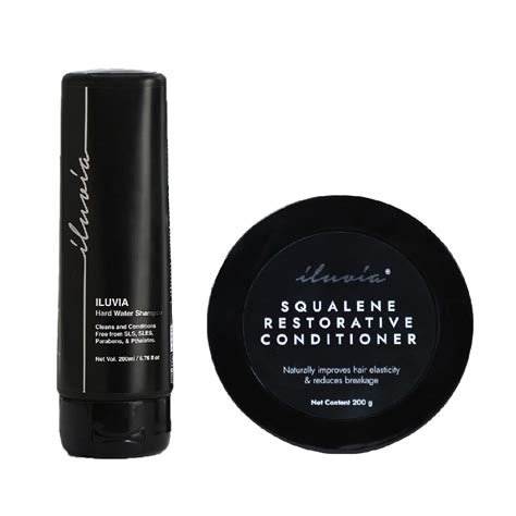 iluvia Professional Basic Haircare Combo - Cleansing Hard Water Shampoo ...