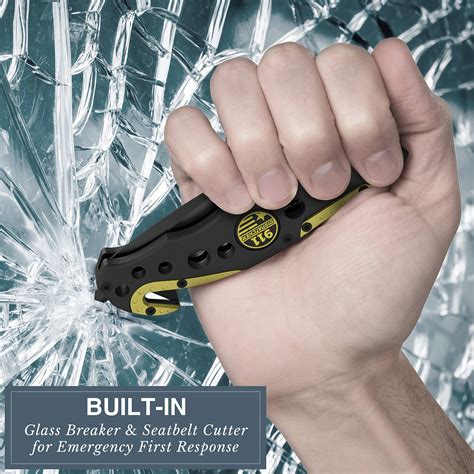 Swiss Safe 3-in-1 Tactical Knife for Military and First Responders ...