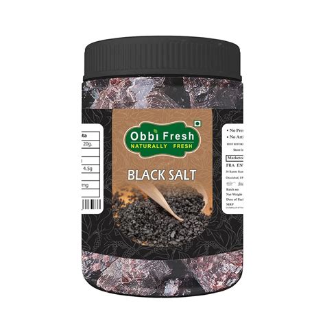 obbi fresh Himalayan Black Salt crystals 750 gm : Amazon.in: Grocery ...