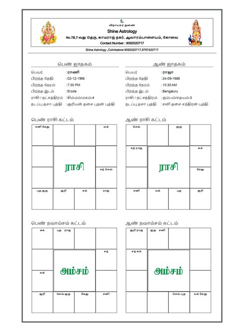 Shine Astrology-Astrology Software Tamil